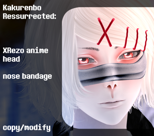 Second Life Marketplace Kakurenbo Nose bandage (XRezo)
